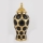 Keramikvas 40x17,7 cm guld/svart