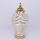 Keramikvas 42,2x21,1 cm guld/vit