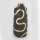 Keramikvas 45x19,5 cm guld/svart