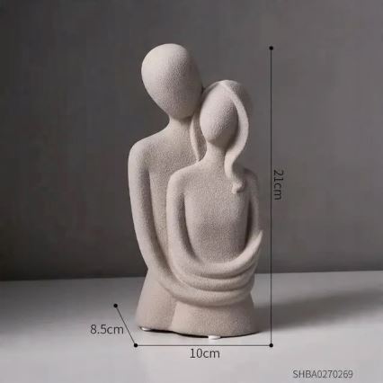 Keramisk bordsdekoration 20x9,5x7,5 cm grå
