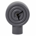 Keramisk bordsklocka 16 cm 1xAA grå