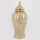 Keramisk burk 42,6x18,8 cm guld/silver