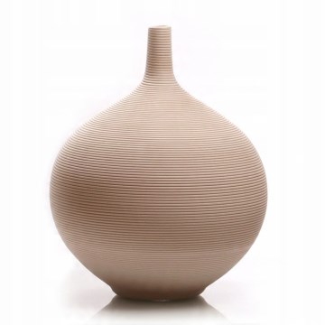 Keramisk vas 24 cm beige