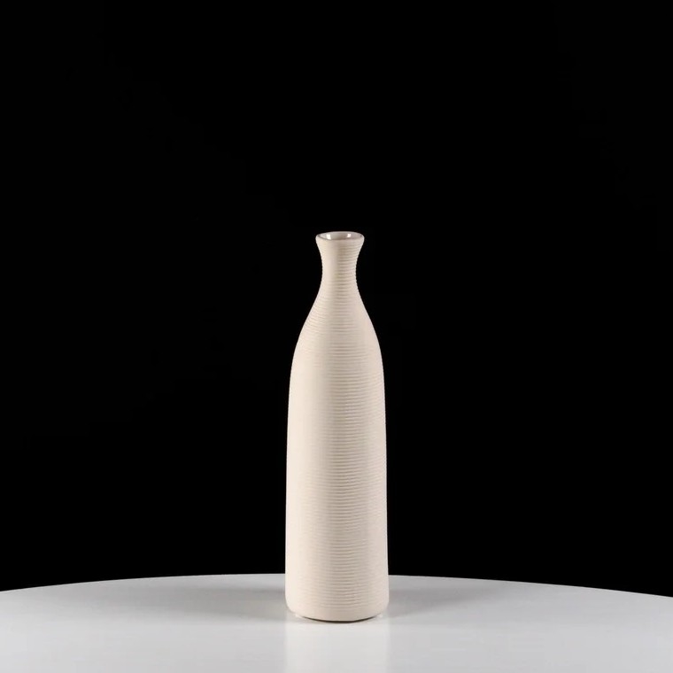 Keramisk vas 25 cm, vit