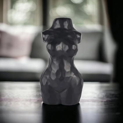 Keramisk vas, 30 cm, svart