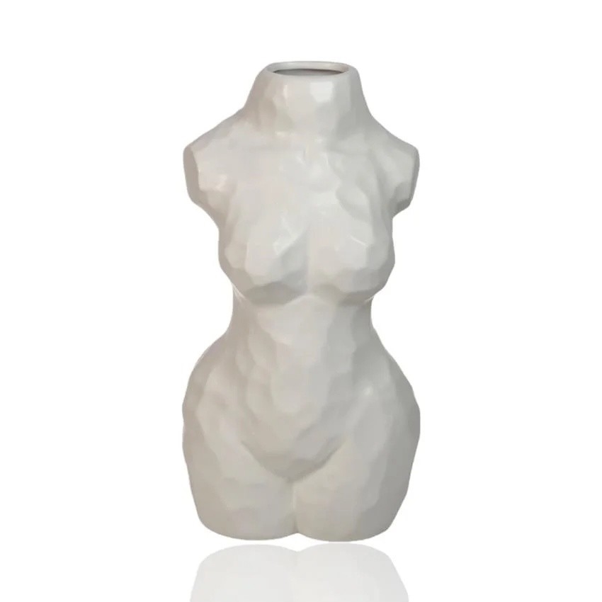 Keramisk vas 30 cm, vit