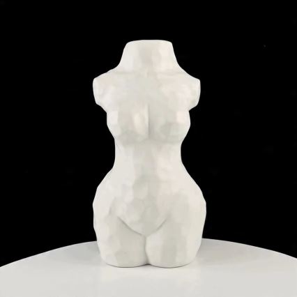 Keramisk vas 30 cm, vit