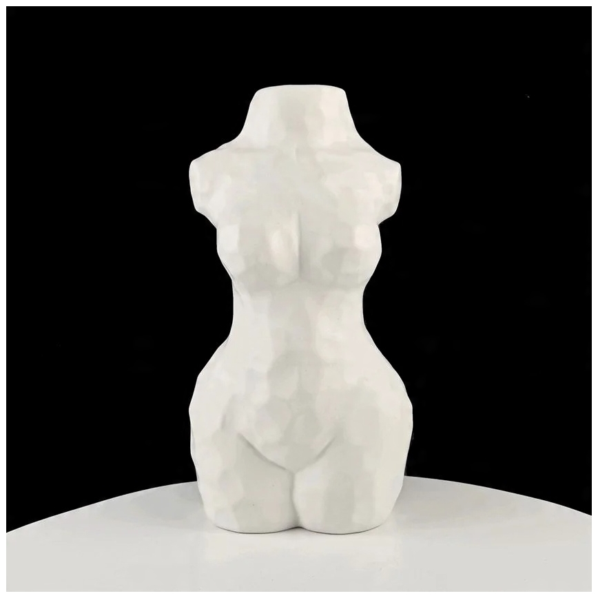 Keramisk vas 30 cm, vit