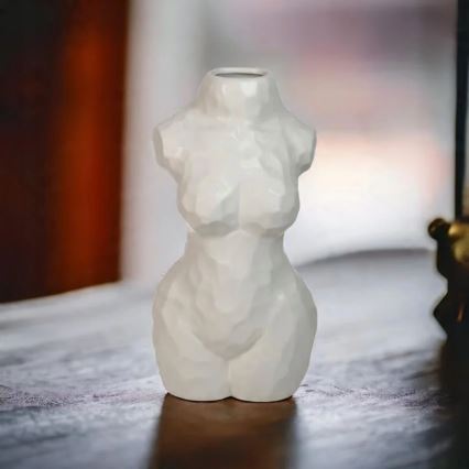 Keramisk vas 30 cm, vit