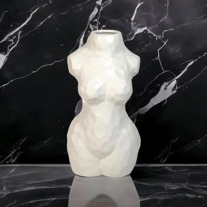 Keramisk vas 30 cm, vit