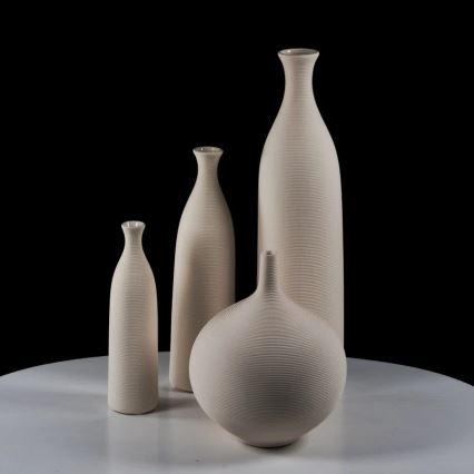 Keramisk vas 33 cm vit