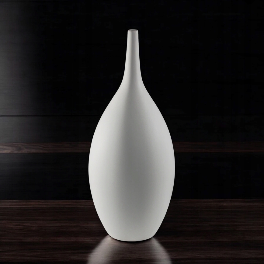 Keramisk vas 47 cm, vit
