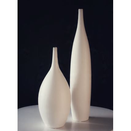 Keramisk vas 47 cm, vit