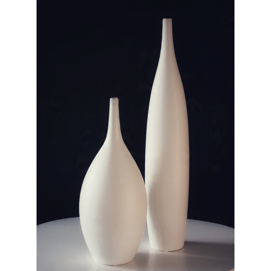 Keramisk vas 47 cm, vit