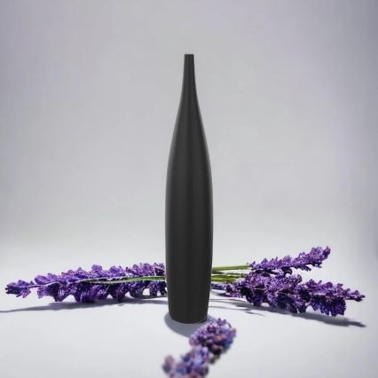 Keramisk vas 70 cm, matt svart