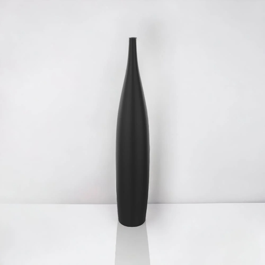 Keramisk vas 70 cm, matt svart