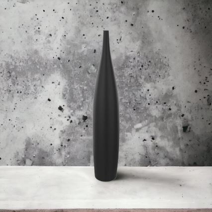 Keramisk vas 70 cm, matt svart