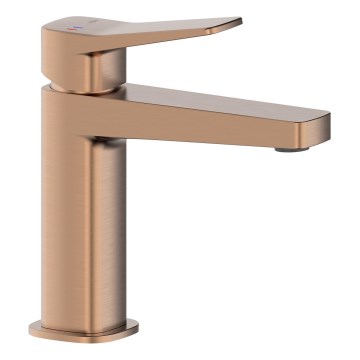 KFA Armatura 4522-815-34 - Tvättställsblandare + bottenventil MALAGA 15,9 cm roséguld