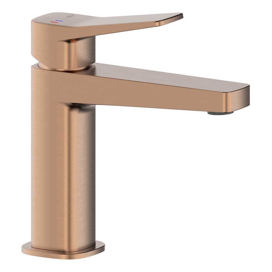 KFA Armatura 4522-815-34 - Tvättställsblandare + bottenventil MALAGA 15,9 cm roséguld