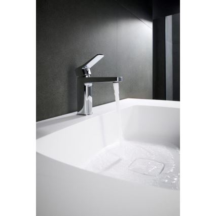 KFA Armatura 4522-825-00 - Tvättställsblandare + bottenventil MALAGA 17 cm blank krom