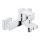 KFA Armatura 4524-010-00 - Badkarsblandare MALAGA, blank krom