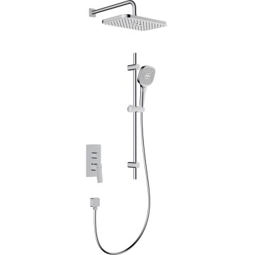 KFA Armatura 4529-301-00 - Duschset med infälld blandare MALAGA, blank krom