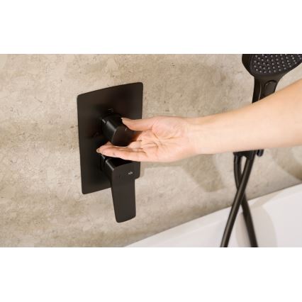 KFA Armatura 4529-301-81 - Duschset med infälld blandare MALAGA svart