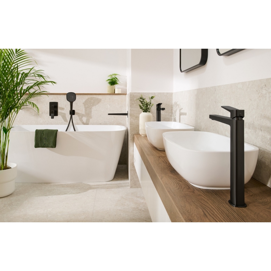 KFA Armatura 4529-501-81 - Duschset med infälld blandare MALAGA svart