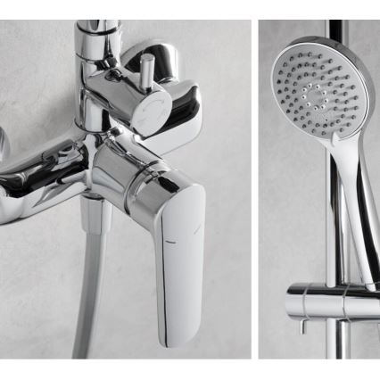 KFA Armatura 5026-910-00 - Dusch med kran TANZANIT skinande krom