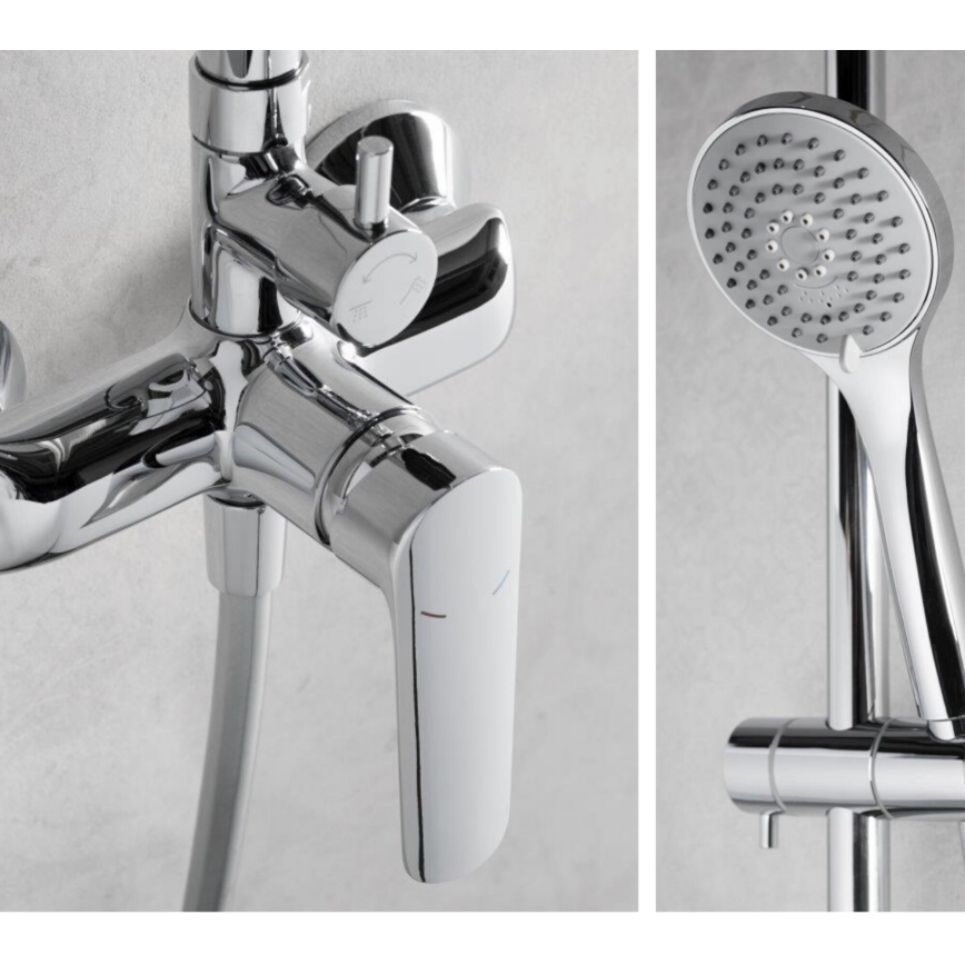 KFA Armatura 5026-910-00 - Dusch med kran TANZANIT skinande krom