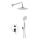 KFA Armatura 5029-501-00 - Duschset med dold kran TANZANIT skinande krom