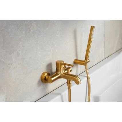 KFA Armatura 5034-010-31 - Badkarsblandare MOZA borstad guld