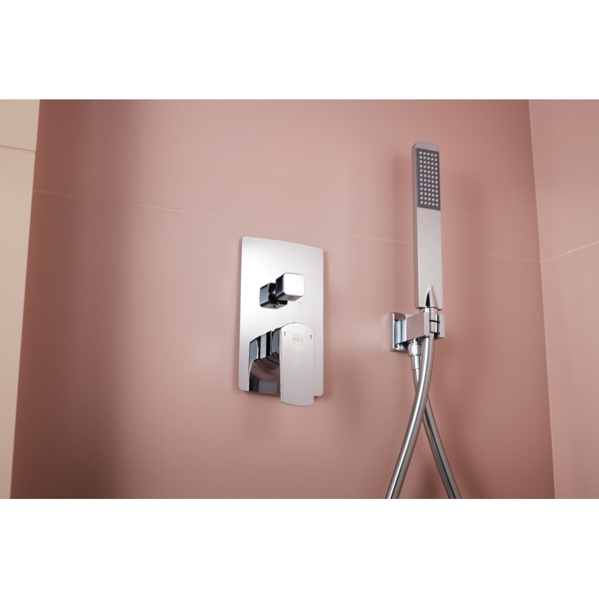 KFA Armatura 5539-511-00 - Duschset med dold kran MOKAIT skinande krom