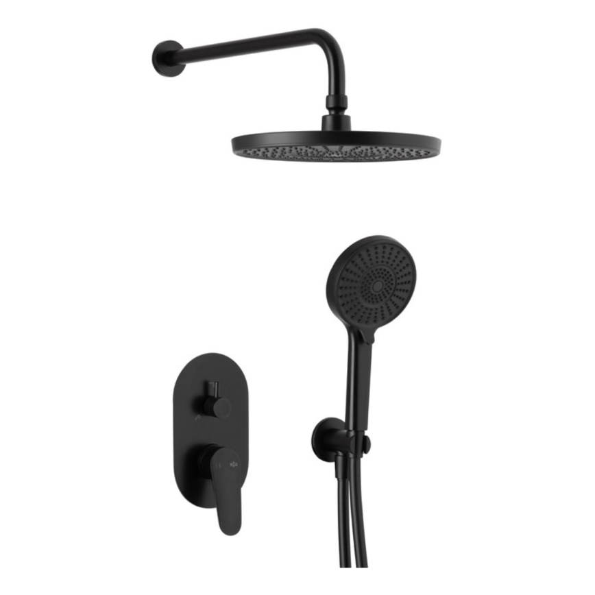 KFA Armatura 5559-501-81 - Dusch set med dold kran OTAVA matt svart