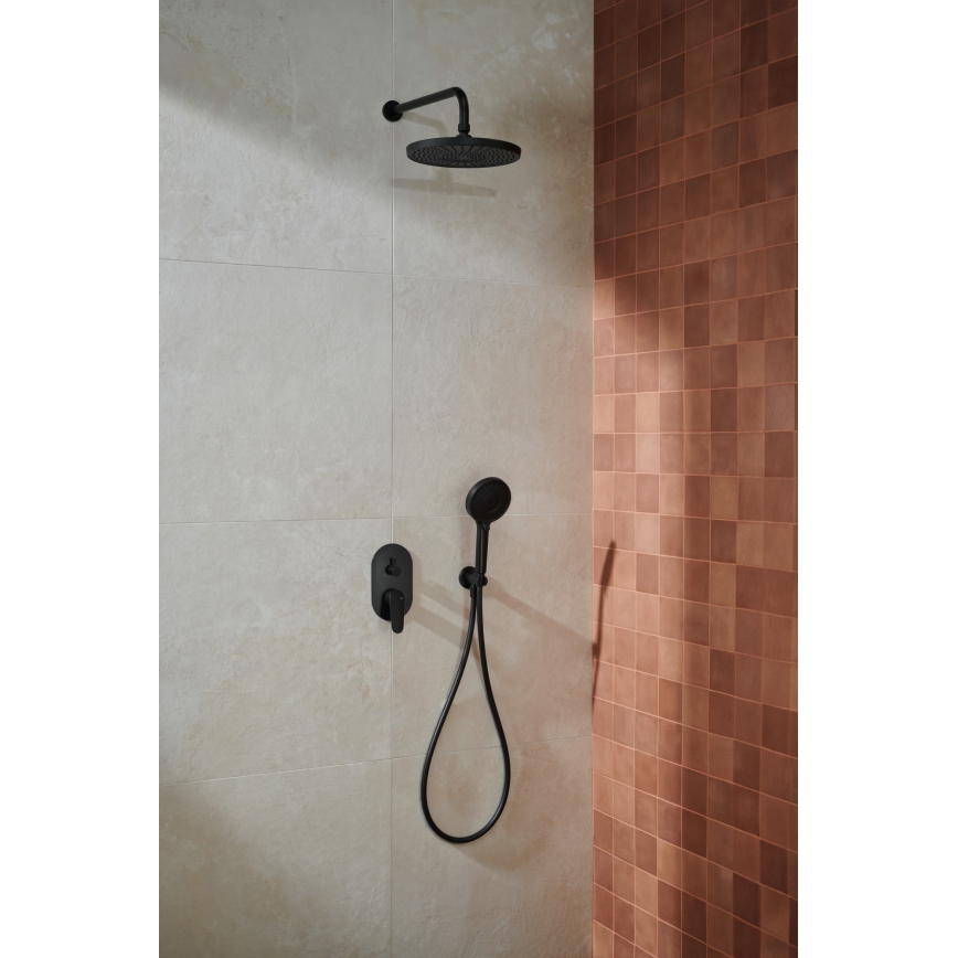 KFA Armatura 5559-501-81 - Dusch set med dold kran OTAVA matt svart