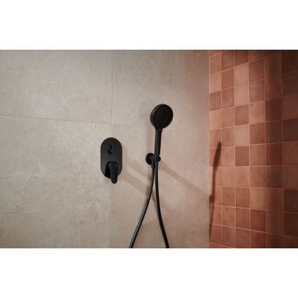 KFA Armatura 5559-501-81 - Dusch set med dold kran OTAVA matt svart
