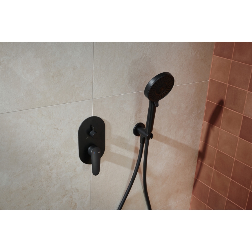 KFA Armatura 5559-501-81 - Dusch set med dold kran OTAVA matt svart