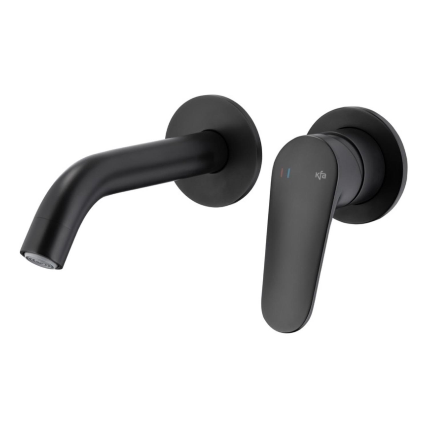 KFA Armatura 5559-810-81 - Tvättställsblandare för infällnad OTAVA matt svart