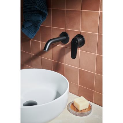 KFA Armatura 5559-810-81 - Tvättställsblandare för infällnad OTAVA matt svart