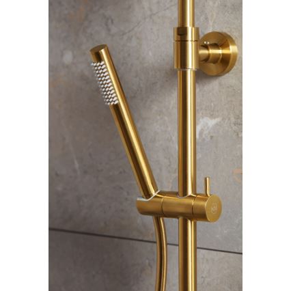 KFA Armatura 5736-920-31 - Dusch set med termostatkran MOZA mark guld
