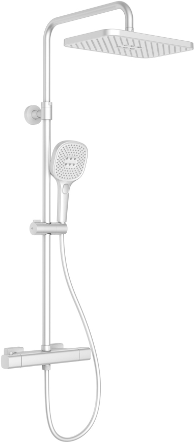 KFA Armatura 5756-910-44 - Duschset med termostatblandare MALAGA vit
