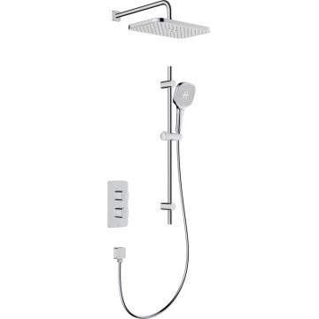 KFA Armatura 5759-301-00 - Duschset med termostatisk inbyggnadsblandare MALAGA, polerat krom