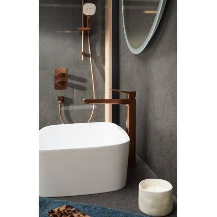 KFA Armatura 5759-301-34 - Duschset med termostatisk infälld blandare MALAGA roséguld
