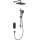 KFA Armatura 5759-301-81 - Duschset med termostatisk inbyggnadsblandare MALAGA svart