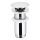 KFA Armatura 660-253-00 - Tvättställsavlopp utan bräddavlopp CLICK-CLACK diameter 6,6 cm skinande krom