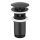 KFA Armatura 660-254-81 - Tvättställ avlopp med bräddavlopp CLICK-CLACK diameter 6,6 cm mässing/matt svart