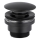 KFA Armatura 660-310-81 - Tvättställsavlopp CLICK-CLACK diameter 6,6 cm mässing/matt svart