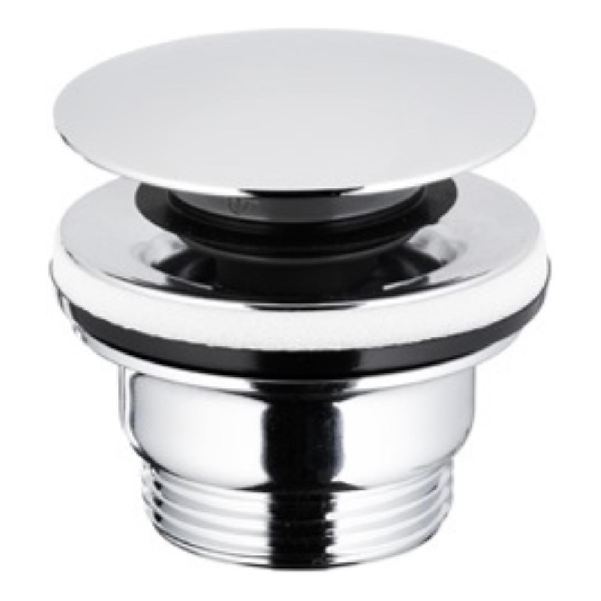 KFA Armatura 660-320-00 - Tvättställsavlopp CLICK-CLACK diameter 6,6 cm skinande krom