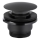 KFA Armatura 660-320-81 - Tvättställsavlopp CLICK-CLACK diameter 6,6 cm rostfri/matt svart