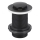KFA Armatura 660-353-81 - Tvättställsavlopp utan bräddavlopp CLICK-CLACK diameter 6,2 cm mässing/matt svart
